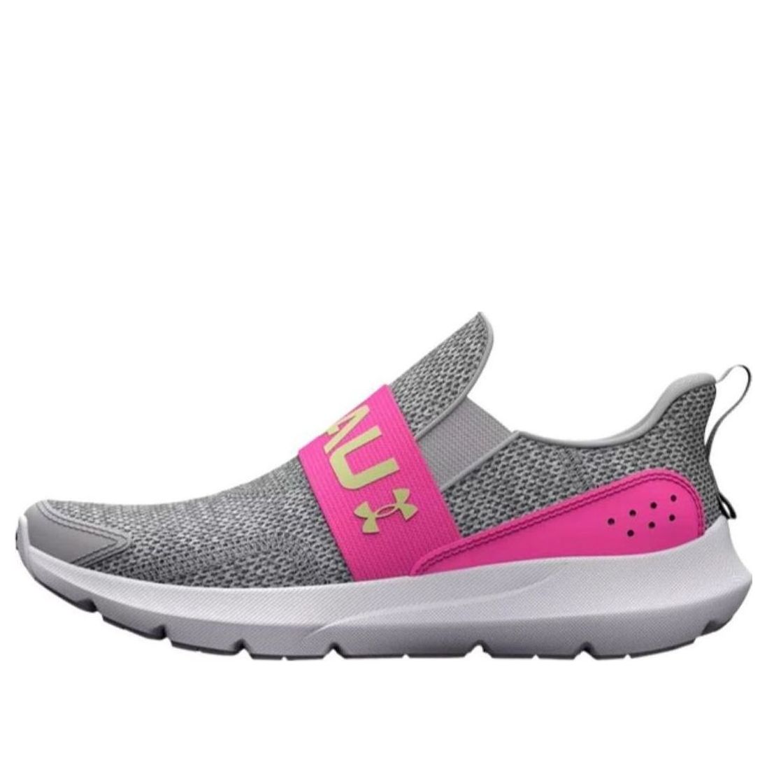 (PS) Under Armour Surge 3 Slip 'Halo Grey Rebel Pink' 3026532-100