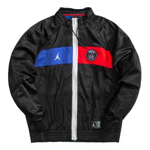 Pre-Owned Air Jordan x Paris Saint-Germain Suit Jacket 'Black/Game Royal/University Red' BQ8369-011