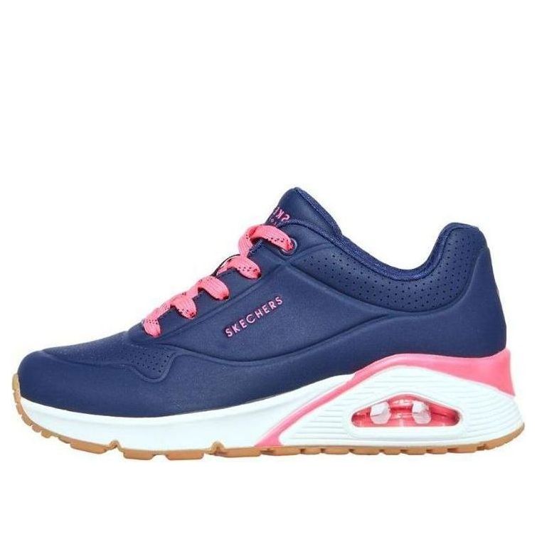 (WMNS) Skechers Uno Highlines Low-Top Blue/Pink 155172-NVHP