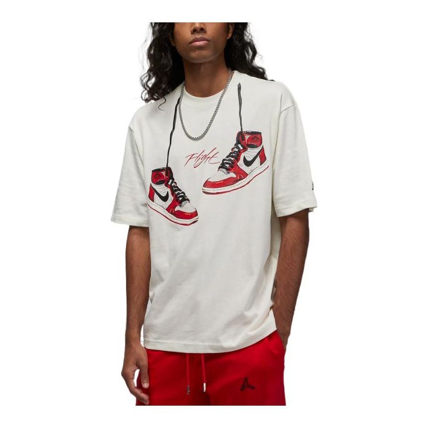 Air Jordan 1 Chicago Flight Tee 'White' FD0536-133