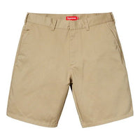 Supreme SS19 Work Short Cargo Shorts Unisex Khaki SUP-SS19-10126