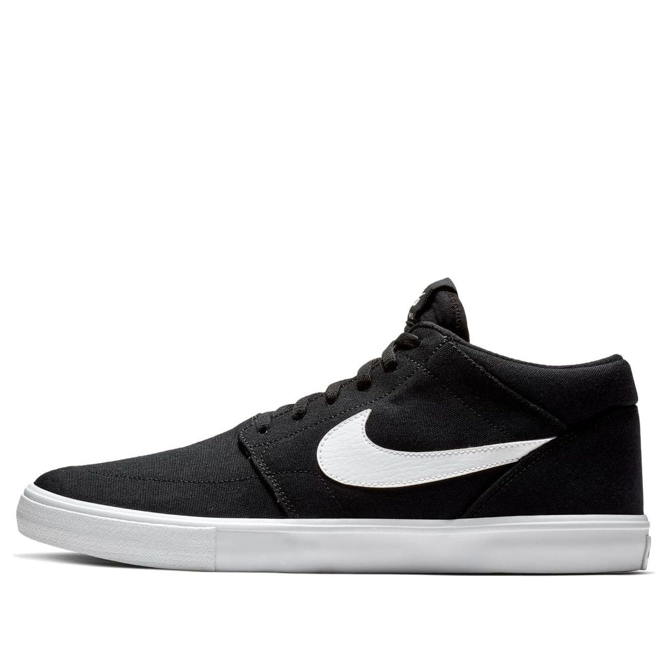 Nike SB Portmore 2 Solarsoft Mid 'Black White' AQ7728-002