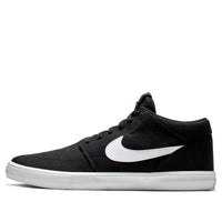 Nike SB Portmore 2 Solarsoft Mid 'Black White' AQ7728-002