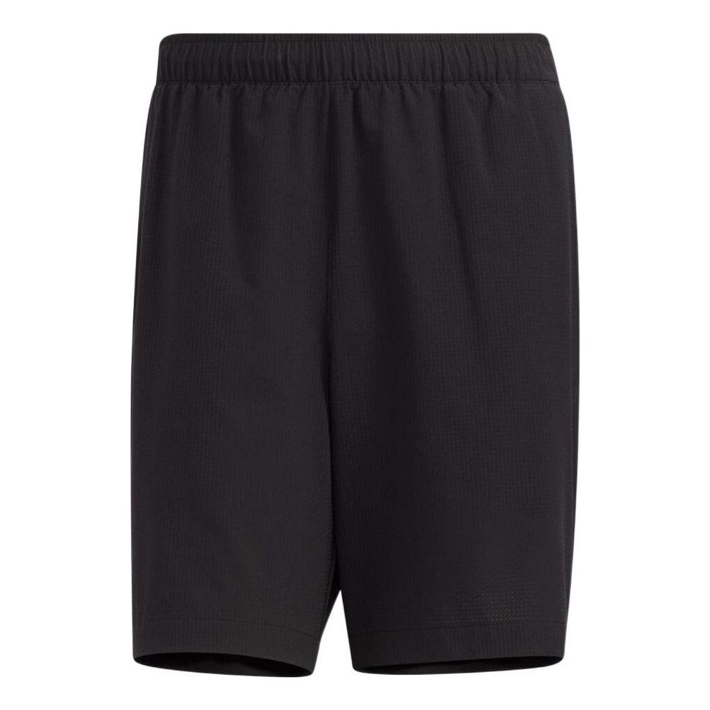 adidas Solid Color Athletic Straight Drawstring Shorts Men's Black HD0024