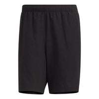 adidas Solid Color Athletic Straight Drawstring Shorts Men's Black HD0024