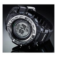 CASIO Solar Powered Waterproof Sports Mens Black Digital PRW-3500-1