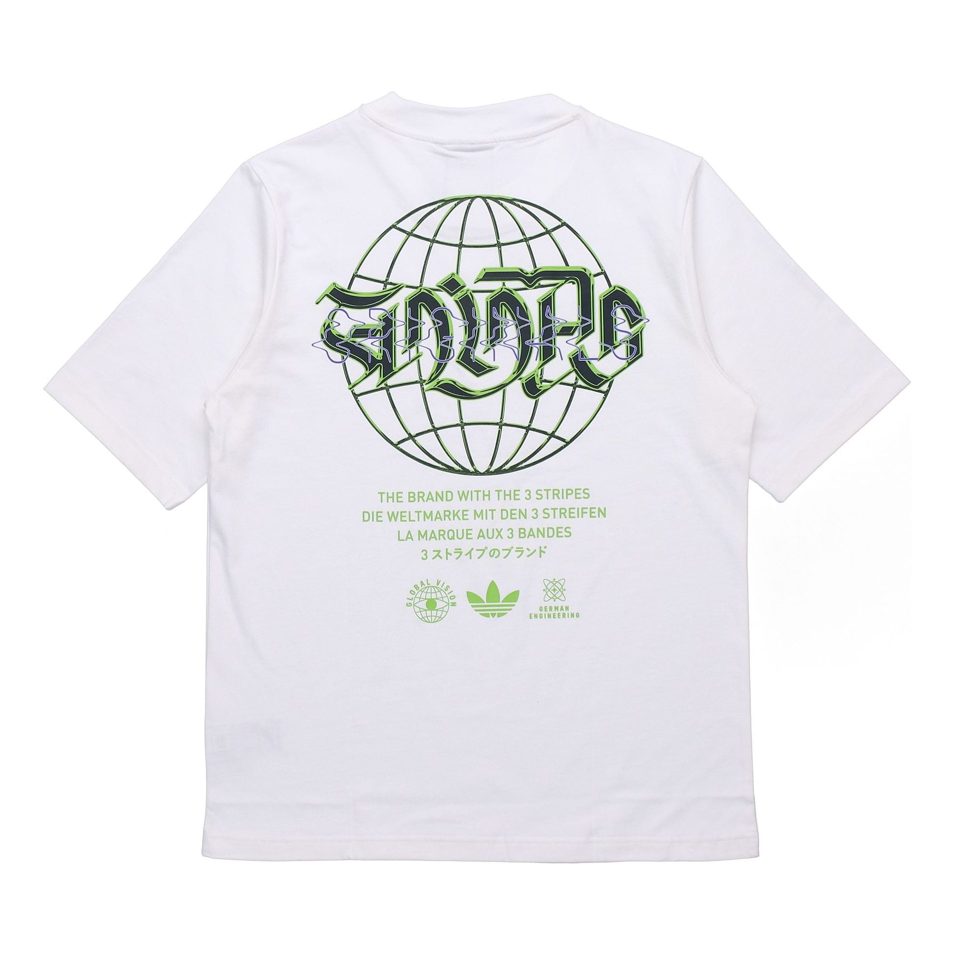 adidas originals Graphic Tee 3 Graffiti Printing Round Neck White GK5901