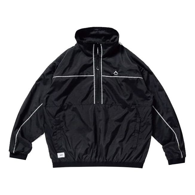WTAPS Keeper Half Zipper Segmentation Jacket Black 192WVDT-JKM01-BK