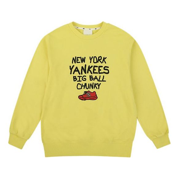 MLB Shoe Series Long Sleeves Loose Unisex Yellow 31MT06011-50Y