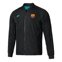 Nike FC Barcelona Loose Zipper reversible logo Jacket 'Black' CI1310-070