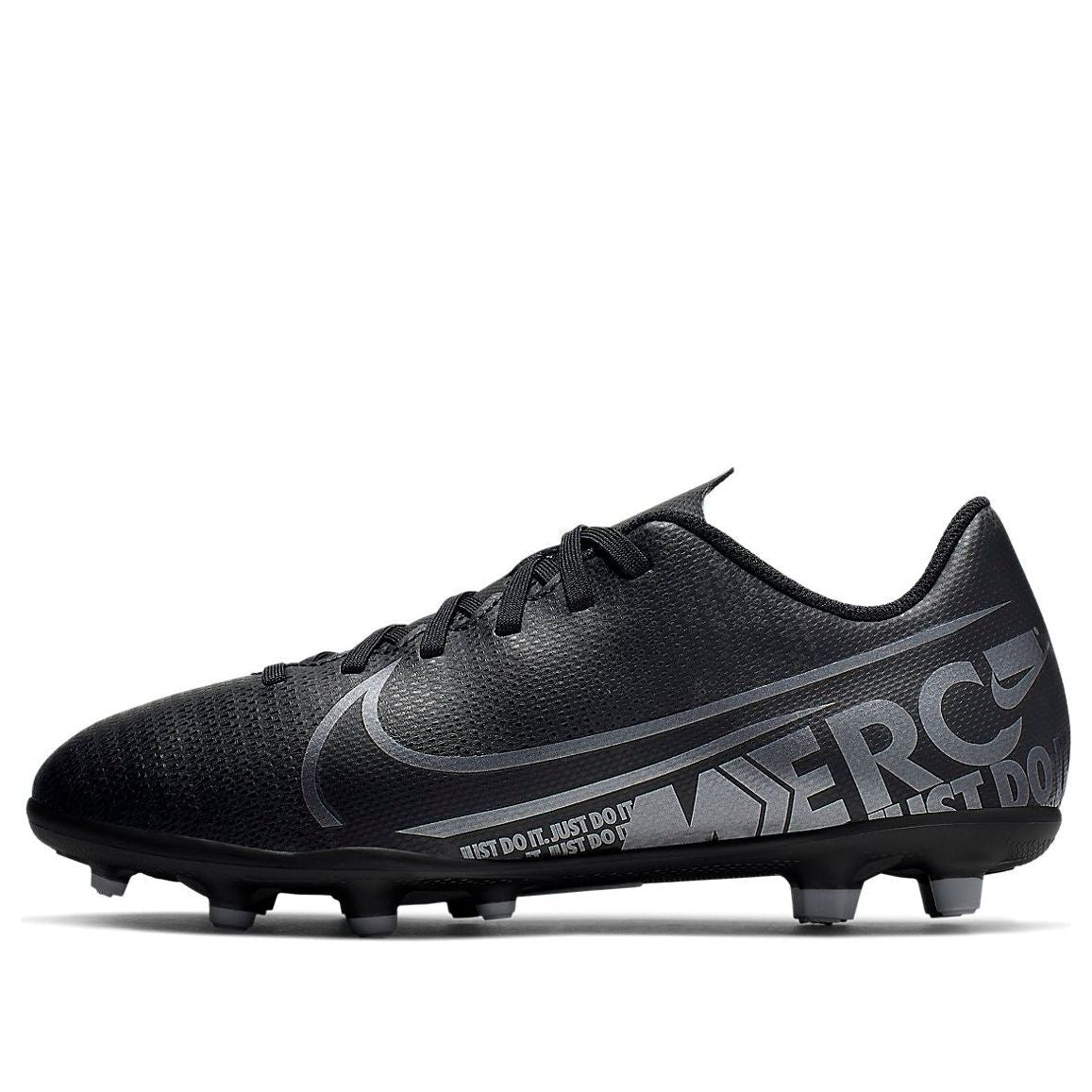 (GS) Nike JR Mercurial Vapor 13 Club MG 'Black Silver' AT8161-001