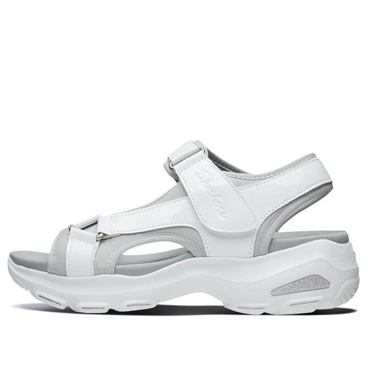 (WMNS) Skechers D'lites Ultra 'White Grey' 32381-WGY