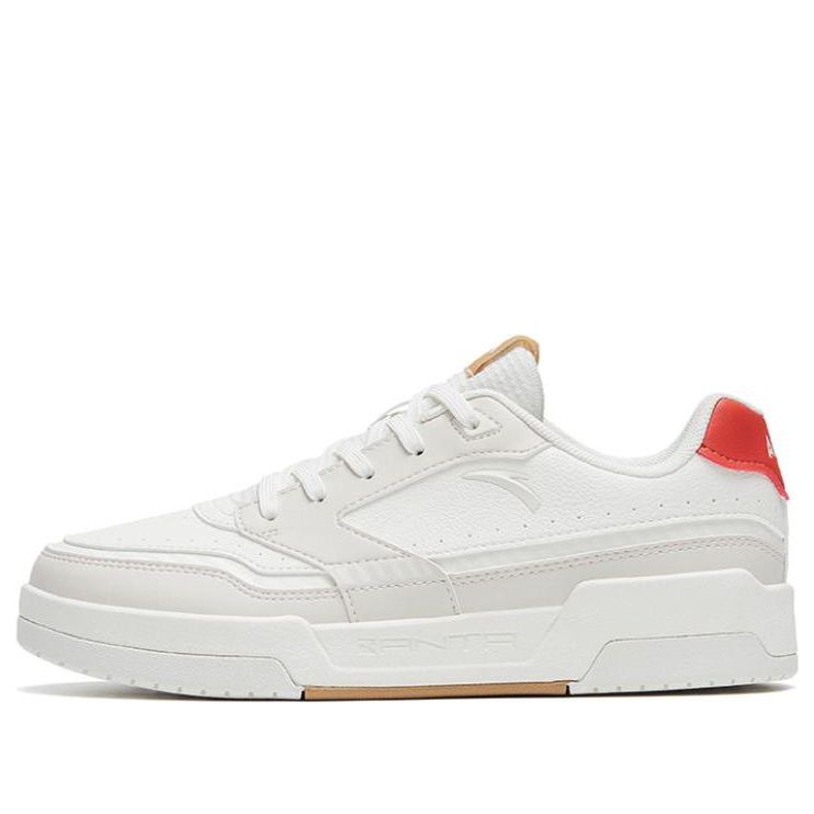 (WMNS) ANTA Skateboarding Series Sneakers 'White Red Brown' 922318062-3