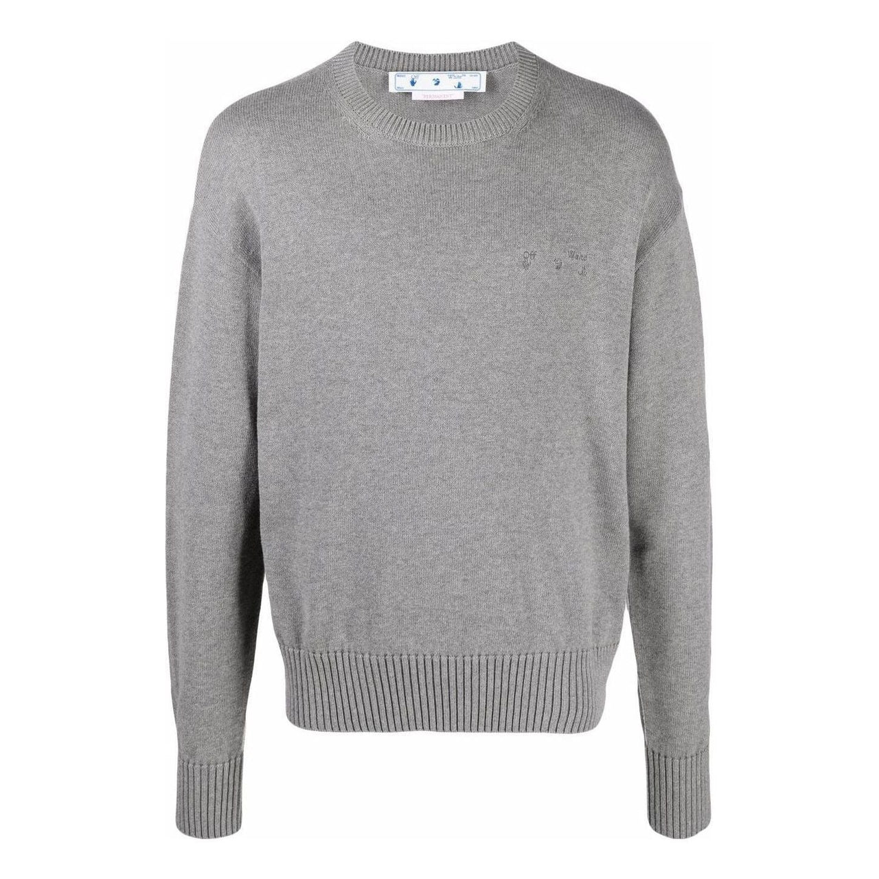 Off-White Logo Embroidered Knitted Jumper OMHE091C99KNI0010610