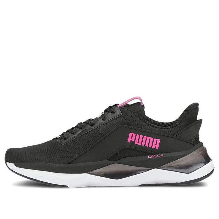 (WMNS) PUMA Lqdcell Shatter XT Geo Low Running Shoes Black/Pink 193684-01