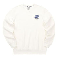 Skechers Casual Letter Printed Crew Knit Pullover Sweatshirt 'White' L322U096-0074