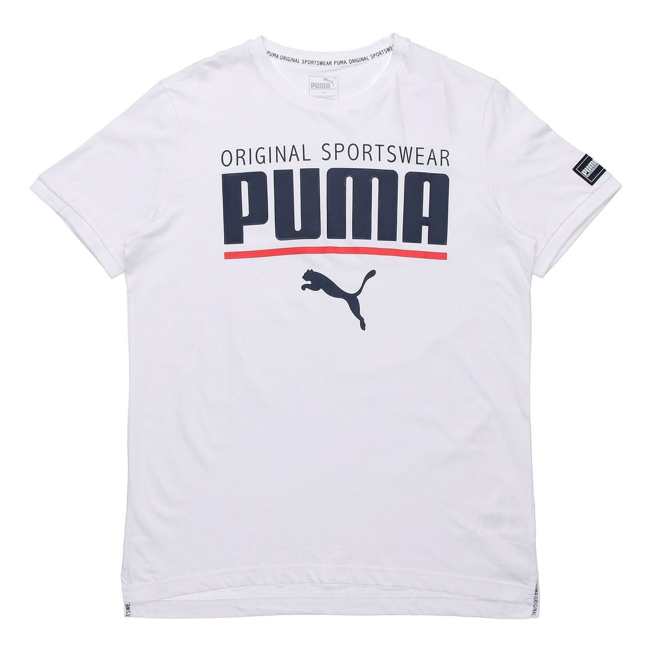 PUMA Logo Short Sleeve TEE STYLE White 852240-02