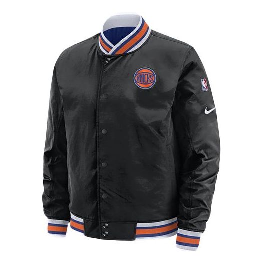 Nike New York Knicks Courtside Men's Nike NBA Reversible Jacket Black/Blue AV6592-010