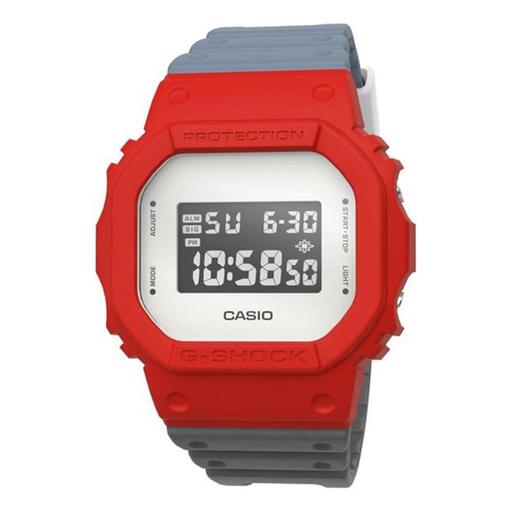 CASIO G-Shock Digital 'Red Grey' DWE-5610-PARK