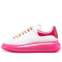 (WMNS) Alexander McQueen Oversized Lace-Up Sneakers 'White Rose Pink' 697109WIBNF9753