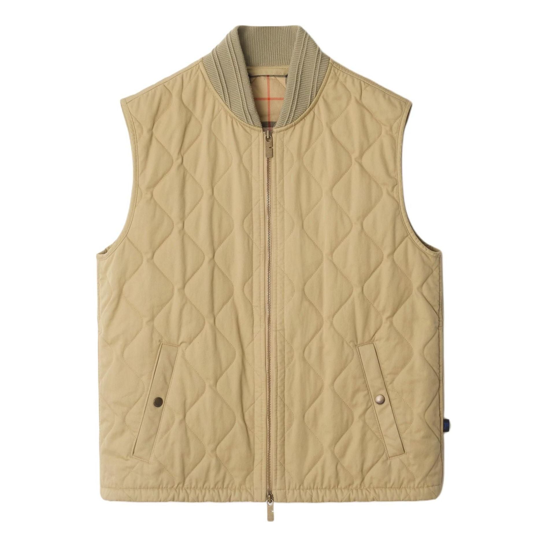Burberry 25 Quilted Gabardine Gilet 'Beige' 81101811