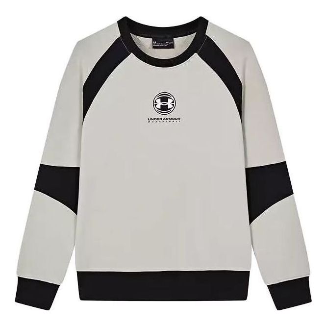 (GS) Under Armour Athletics Long Sleeve Pullover 'Grey Black' 233103113