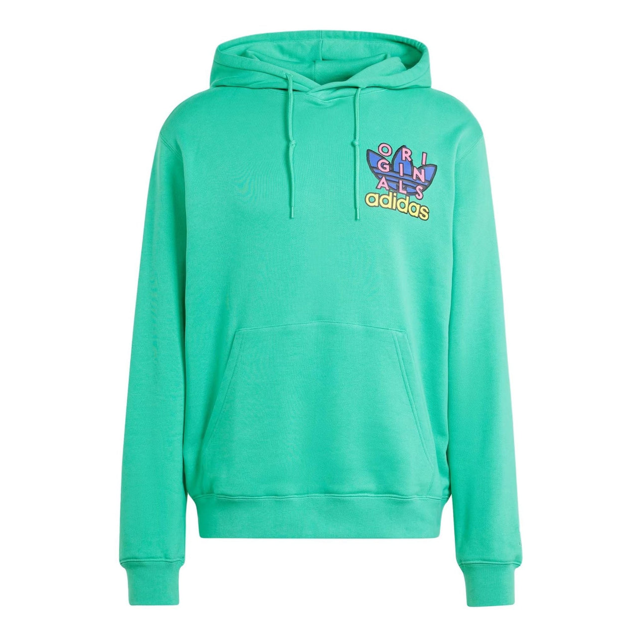 adidas Originals Trefoil Graphic Hoodie Asia Sizing 'Surf Green' IM9685