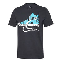 Men's Converse Printing Short Sleeve Sports Black 10018553001