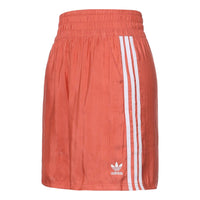 (WMNS) adidas originals Satin Sports Red Shorts FM2631