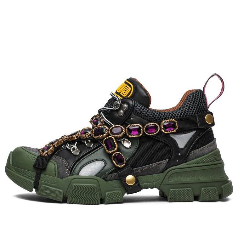 (WMNS) Gucci Flashtrek Crystals 'Green' 537355-GGZ30-1261