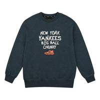 MLB Shoe Series Long Sleeves Loose Unisex Navy Blue 31MT06011-50N