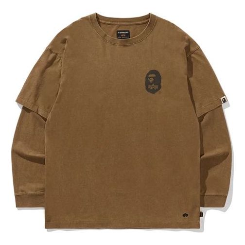 A BATHING APE Bape Layered L/S Tee x Alpha Industries 1G73-111-910