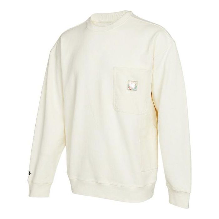 Converse Crafted Fashion Crew Asia Sizing 'Egret' 10024165-A01