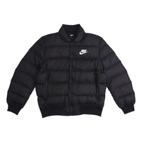 Nike Stay Warm Windproof Short Stand Collar Athleisure Casual Sports Down Jacket Black DC1292-010