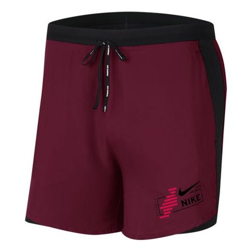 Men's Nike FLEX STRIDE FUTURE FAST 2-IN-1 Running Red Shorts CU5475-638
