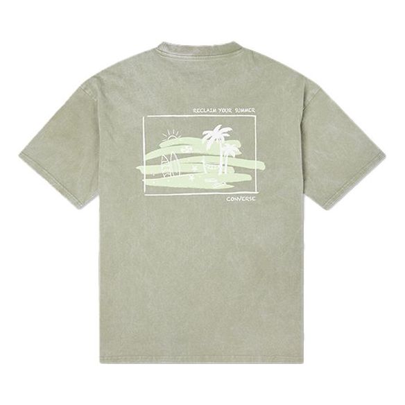 Converse Summer Activity Surf Graphic T-Shirt Asia Sizing 'Green' 10022772-A02