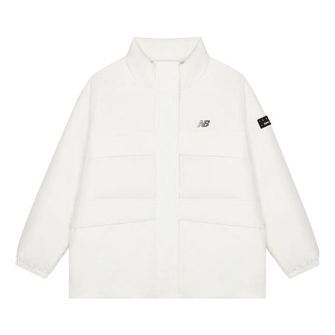 (WMNS) New Balance Winter Warm Coat Asia Sizing 'White' AWJ33329-CIC
