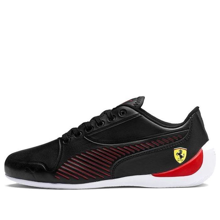 (GS) PUMA Ferrari Drift Cat 7s Ultra Low Top Running Shoes Black/White/Red 306426-01