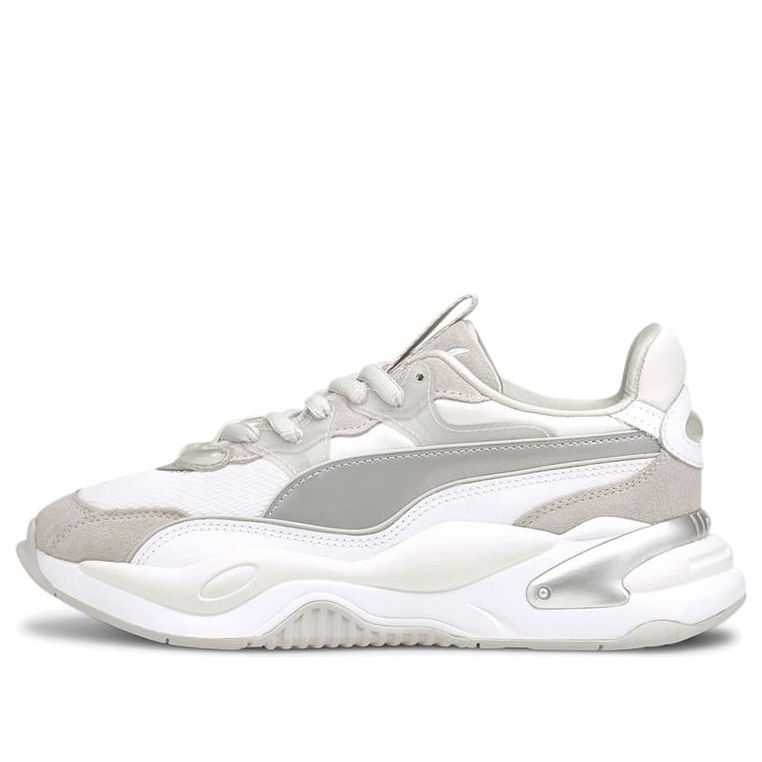 (WMNS) PUMA Rs-2K Metallic Sports Running Shoes For White/Grey 375134-02