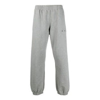 Off-White SS21 Arrow Logo Slim Fit Sports Pants Loose Fit Gray OMCH029S21FLE0030810