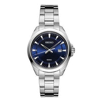 Men's SEIKO Blue Steel Strip Business Casual Waterproof Watch SUR207P1