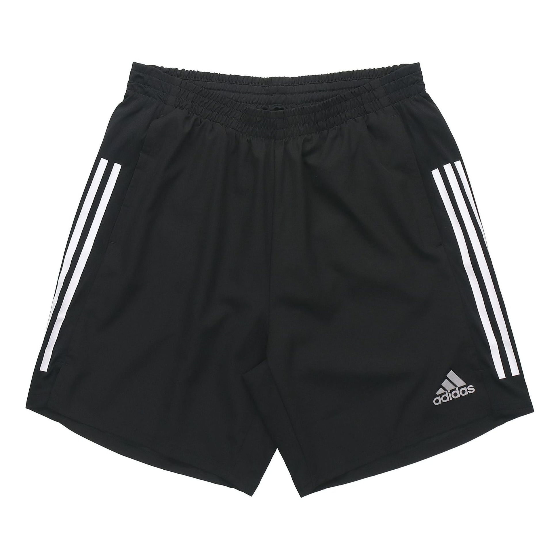 adidas Reflective Logo Stripe Loose Sports Shorts Black GQ9352