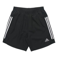 adidas Reflective Logo Stripe Loose Sports Shorts Black GQ9352