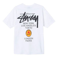 Stussy Martine Rose WORLD TOUR Printing T-shirt White 3903639