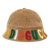 (PS) Gucci Ribbed Velvet Hat With Radio 'Beige' 631457-4HM55-2700
