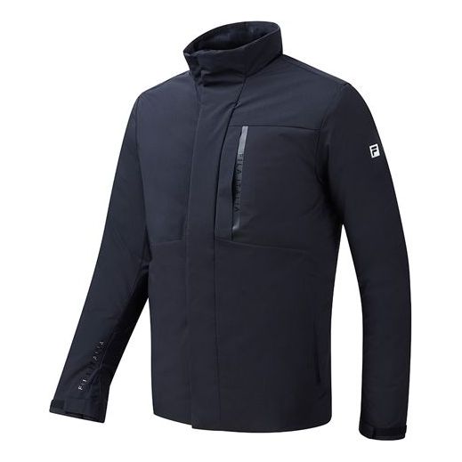 FILA Athletics Stand Collar Casual Down Jacket Black A11M045904F-BK