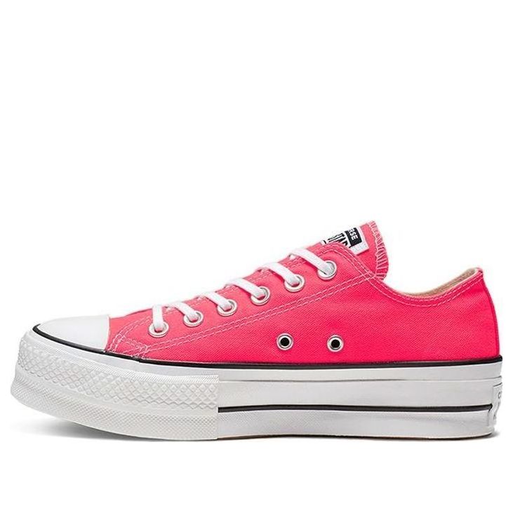 (WMNS) Converse Chuck Taylor All Star Clean Platform Low Top Thick Sole 'Red White' 565501C