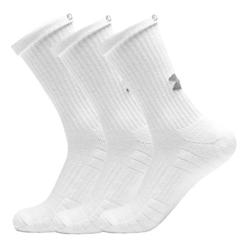 Under Armour Training Cotton Crew Socks (3 pack) 'White' 1346768-100