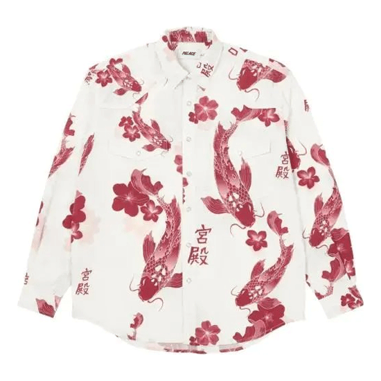 Palace Carp Shirt 'White Wine' P21SHT005