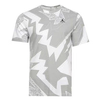 Air Jordan Essential All Over Print T-Shirt 'Grey White' DQ7368-100